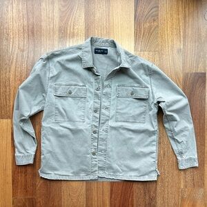 Abercrombie & Fitch Light Gray Shirt Jacket